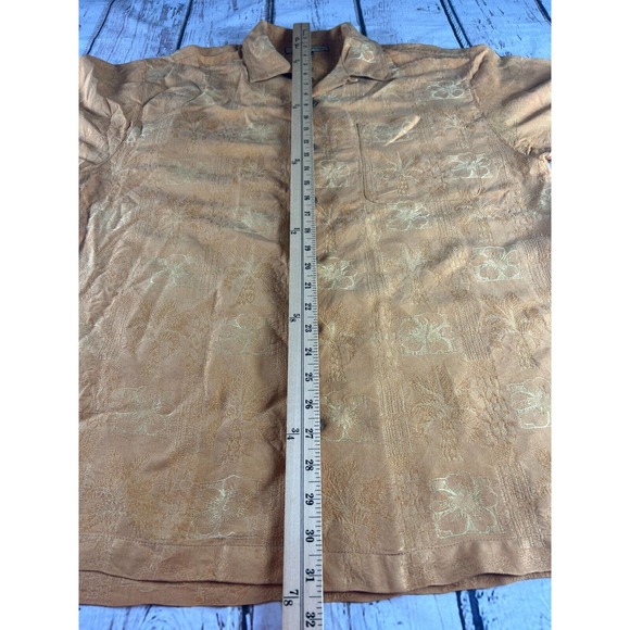 Tommy Bahama Short Sleeve Silk Shirt, Size Medium - Picture 3 of 5